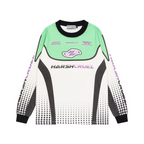 Round Neck Logo Racing L/S Tee