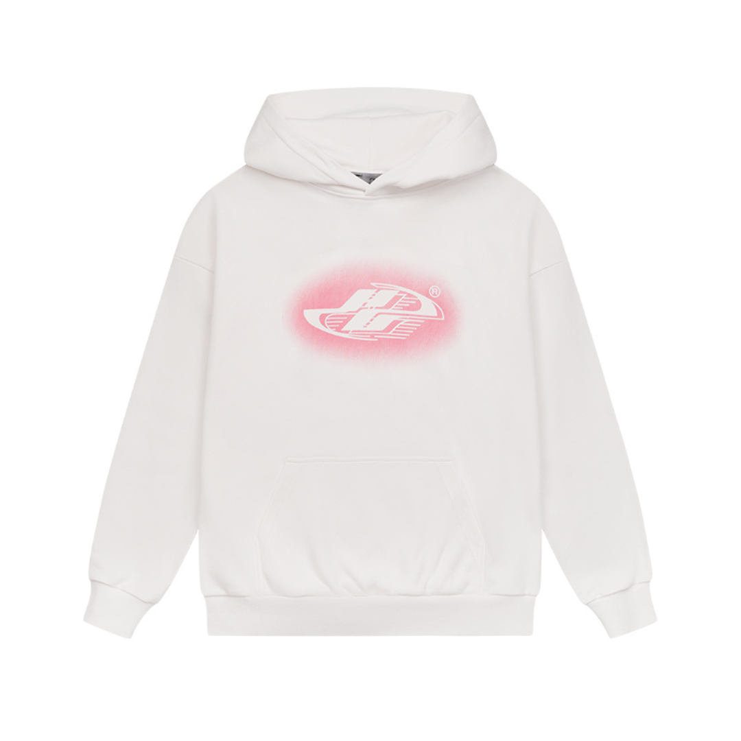 Gradient Ink Jet Dynamic Logo Printed Hoodie