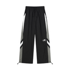 Contrast Stitched Adjustable Racing Trousers