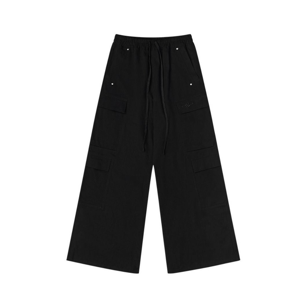 Embroidered Dynamic Logo Drawstrings Trousers