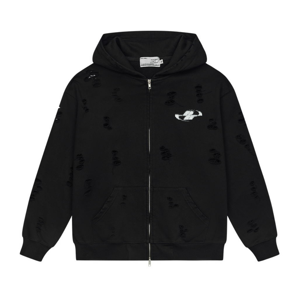 White Noise Destroyed Hoodie