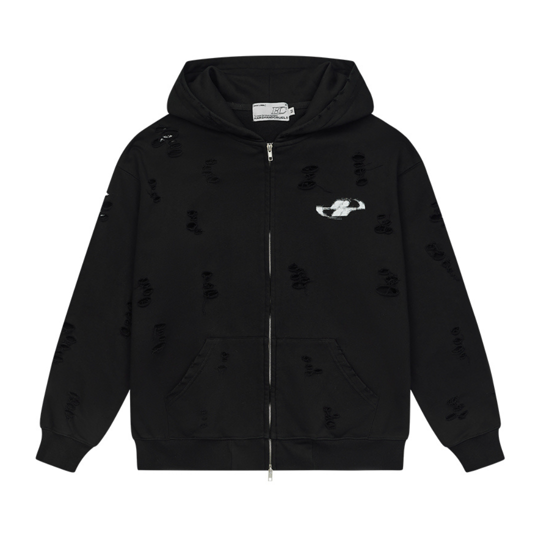 White Noise Destroyed Hoodie