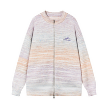 Load image into Gallery viewer, Embroidered Logo Gradient Cardigan
