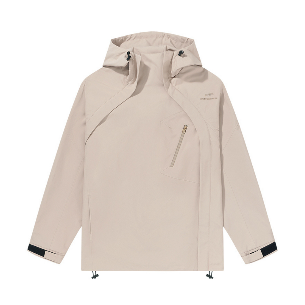 Zipper Detachable Hooded Jacket
