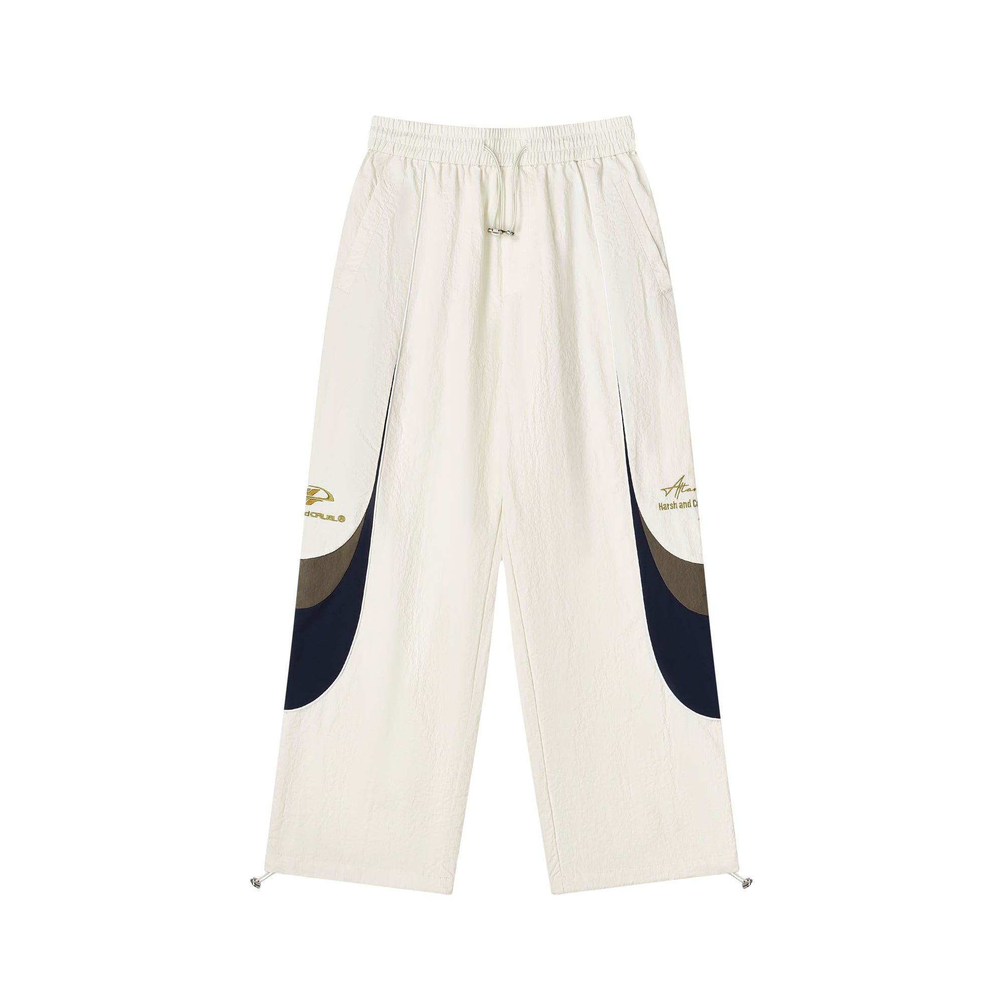 Spliced Contrast Stitching Track Pants