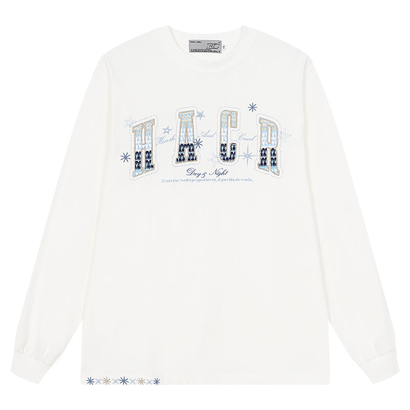 Day & Night Embroidered L/S Tee