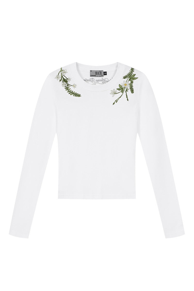 Green Wreath Slim Fit Tee