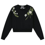 Green Wreath Cropped Sweatshirt