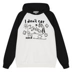 Hand Drawn Dog Raglan Hoodie