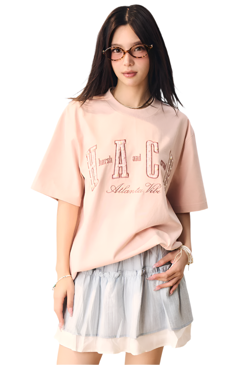Patch Pearl Loose Fit Tee