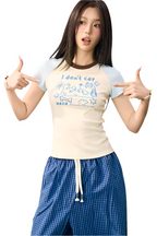 Pastel Dog Sketch Raglan Tee