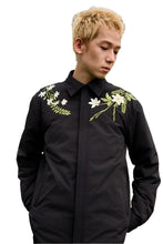 Load image into Gallery viewer, Minimalist Floral Embroidered Down Shirt
