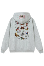 Dog Hand-Drawn Loose Fit Hoodie