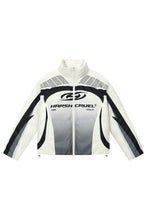 Load image into Gallery viewer, Colorblock Racing Gradient Puffer Jacket
