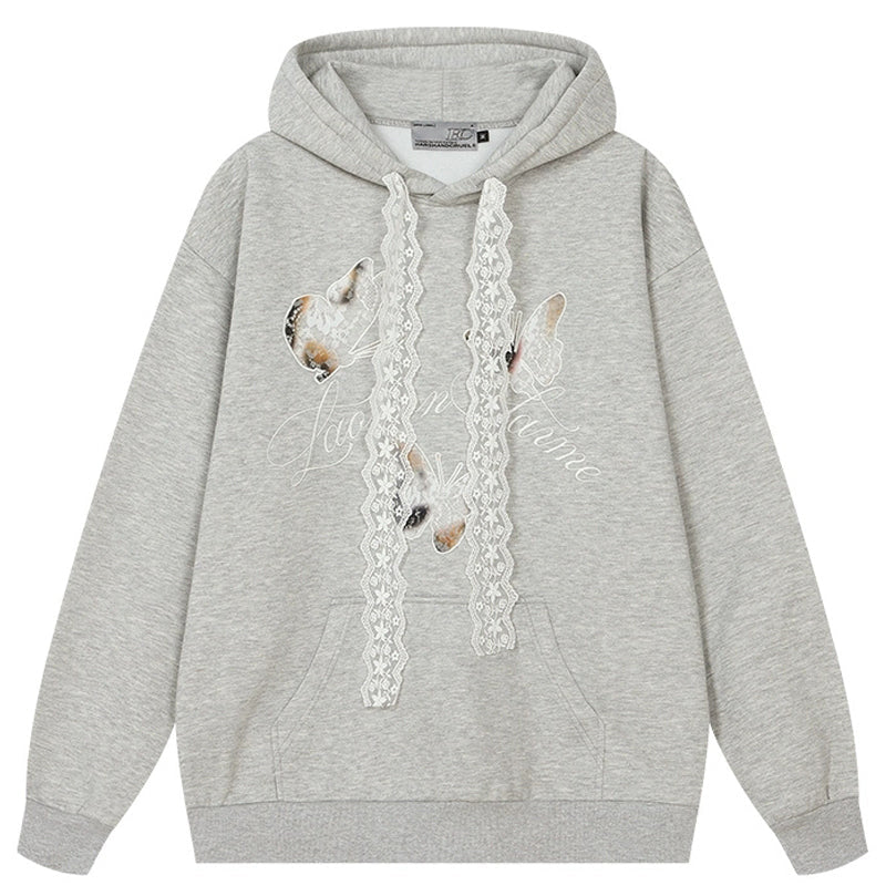 Burnt Lace Butterfly Hoodie