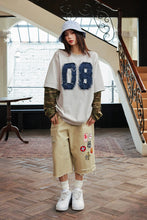 Load image into Gallery viewer, Distressed Camo Patchwork L/S Tee
