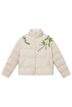 Load image into Gallery viewer, Floral Embroidered Down Jacket
