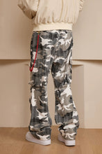 Load image into Gallery viewer, Washed Camo Straight Cargo Pants
