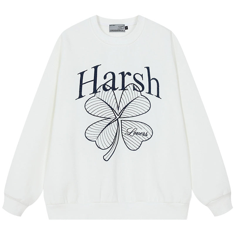 Four-Leaf Clover Pullover Sweatshirt