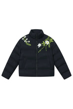 Load image into Gallery viewer, Floral Embroidered Down Jacket
