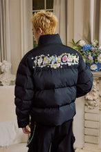 Load image into Gallery viewer, Cutout Cartoon Embroidered Puffer Jacket
