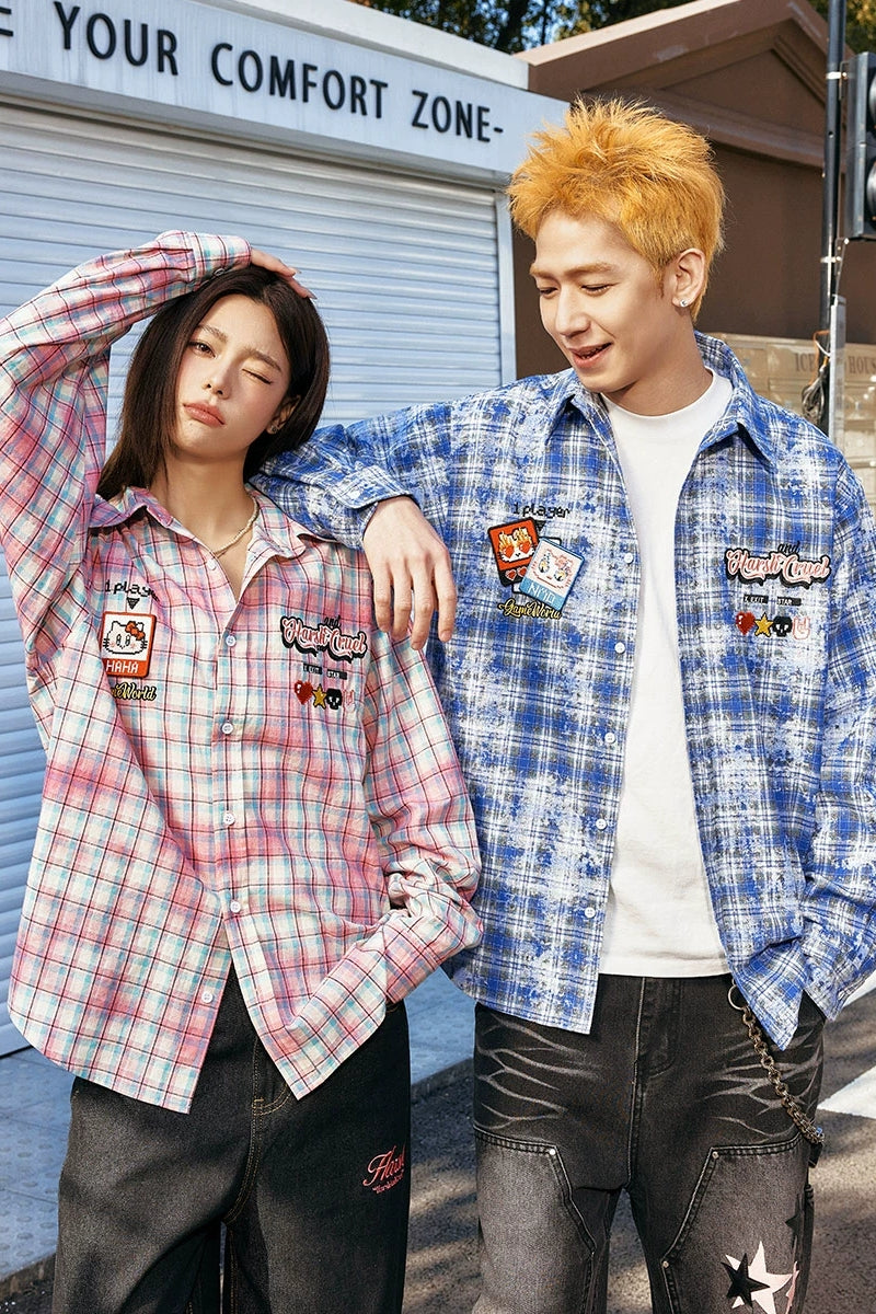 Mosaic Patchwork Plaid Shirt