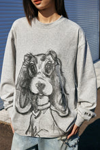 Load image into Gallery viewer, Hand-Drawn Dog Loose Fit Tee
