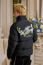 Load image into Gallery viewer, Lace Floral Embroidered Oversized Puffer
