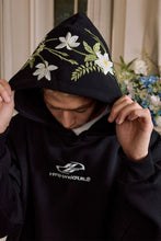 Load image into Gallery viewer, Green Floral Embroidered Hoodie
