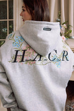 Load image into Gallery viewer, Floral Embroidered Oversized Hoodie
