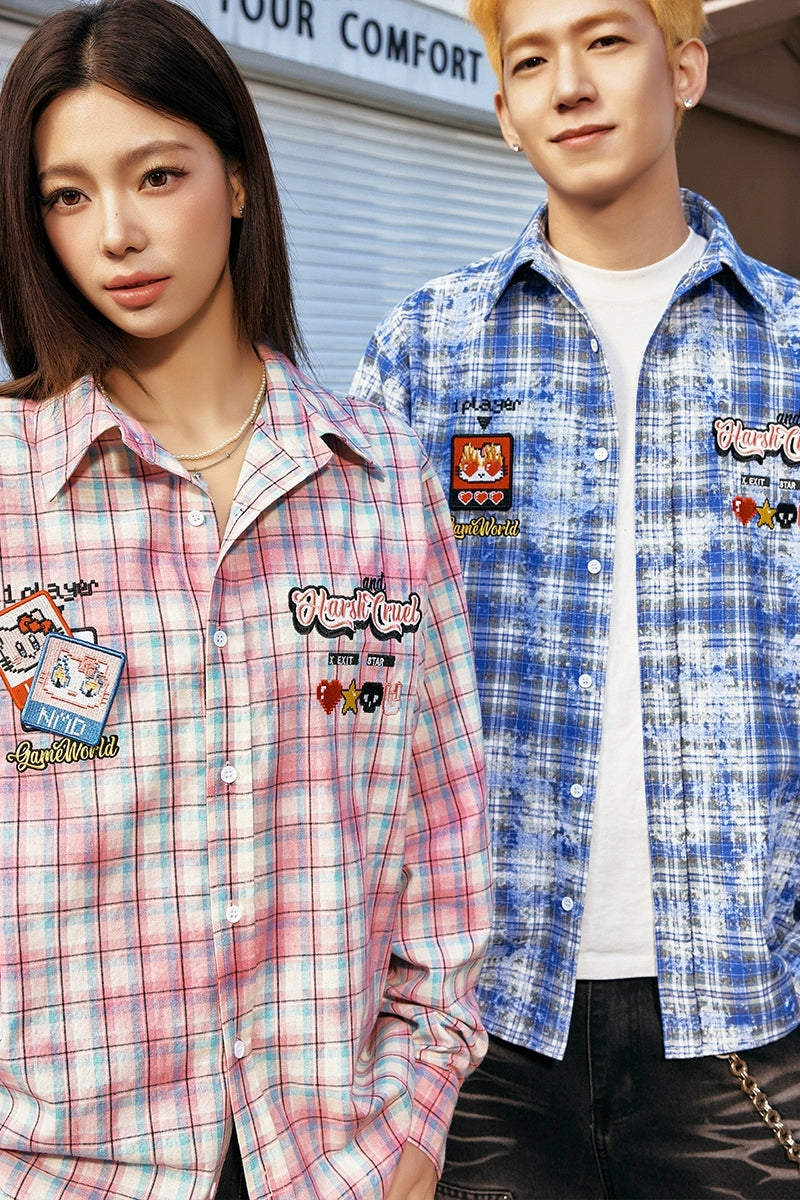 Mosaic Patchwork Plaid Shirt