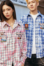 Load image into Gallery viewer, Mosaic Patchwork Plaid Shirt Jacket
