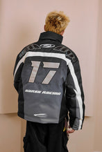 Load image into Gallery viewer, Colorblock Racing Gradient Puffer Jacket
