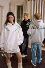 Load image into Gallery viewer, Floral Embroidered Oversized Hoodie
