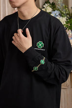 Load image into Gallery viewer, Clover Embroidery Long Sleeve Tee
