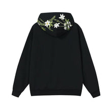 Load image into Gallery viewer, Green Floral Embroidered Hoodie
