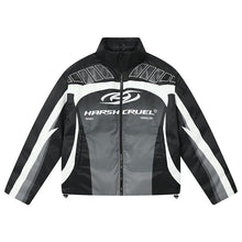 Load image into Gallery viewer, Colorblock Racing Gradient Puffer Jacket
