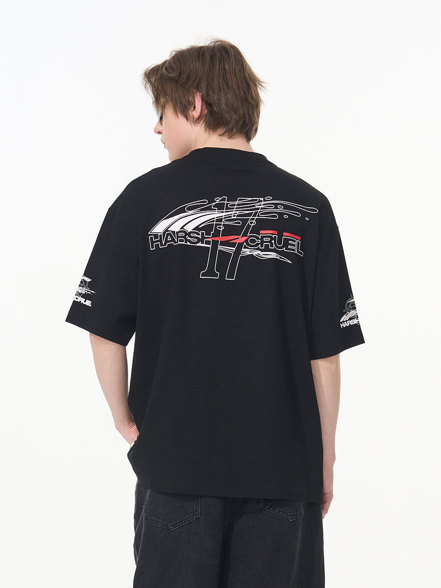 Racing Liquid Printed Tee