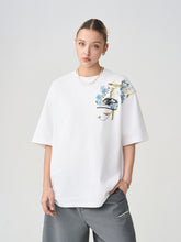 Load image into Gallery viewer, Floral Embroidery Logo Tee
