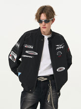 Load image into Gallery viewer, Vintage Patches Racing Jacket
