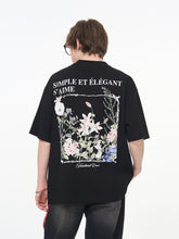 Load image into Gallery viewer, Ink Illustration Floral Tee
