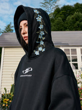 Load image into Gallery viewer, Floral Hood Embroidered Hoodie
