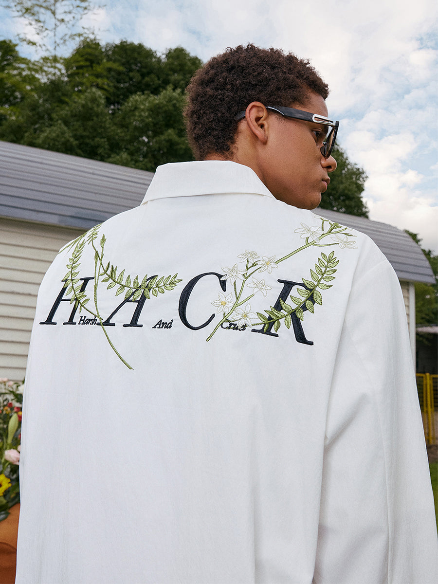 Branches Embroidery Logo Shirt