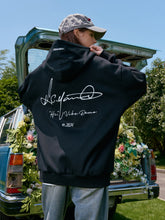 Load image into Gallery viewer, Handwritten Embroidered Zip up Hoodie
