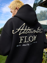 Load image into Gallery viewer, Signature Pearl Embroidered Zip-Up Hoodie
