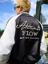 Load image into Gallery viewer, Vintage Pearl Embroidered Baseball Jacket
