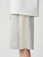 Retro Frayed Knit Sports Shorts