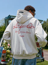 Load image into Gallery viewer, Handwritten Embroidered Zip up Hoodie
