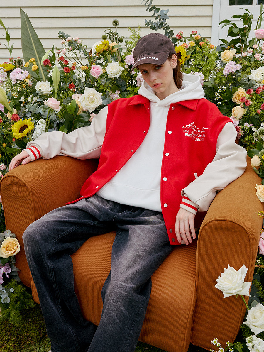 Pearl Embroidered Varsity Jacket – Harsh and Cruel