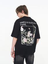 Load image into Gallery viewer, Ink Illustration Floral Tee
